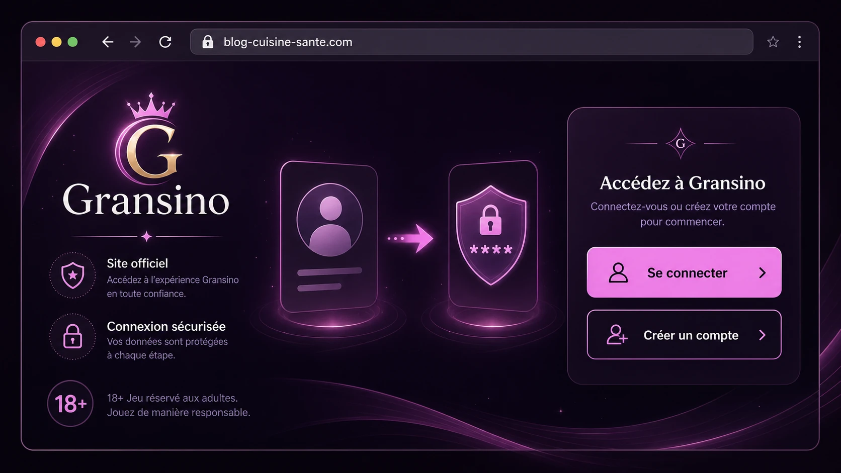 Comment accéder au Gransino online casino