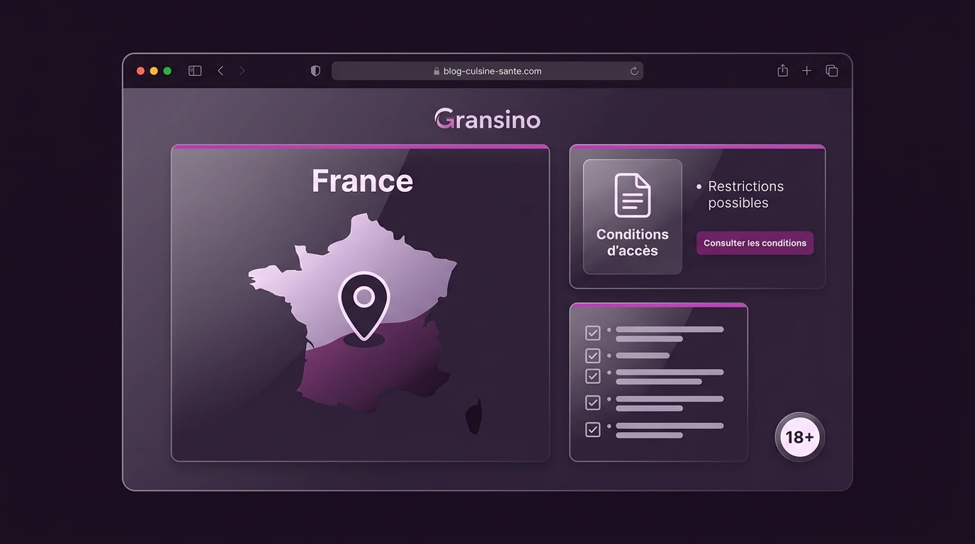 Gransino casino france – accessibilité et conditions